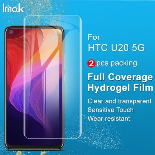 For HTC U20 5G Screen Protector IMAK Full Coverage Protective Hydrogel Film for HTC U20 5G Not Glass