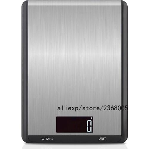 New Kitchen Scale 10kg/1g Stainless Steel Flat Baking Scale High Precision Electronic Platform Scale Kitchen Accessories