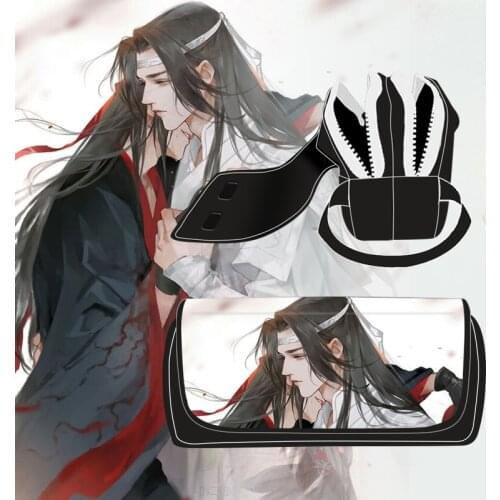 Anime Grandmaster of Demonic Cultivation MDZS Cosplay Student Oxford Stationery Bag Pencil Case Black Zipper Pencil box Gift