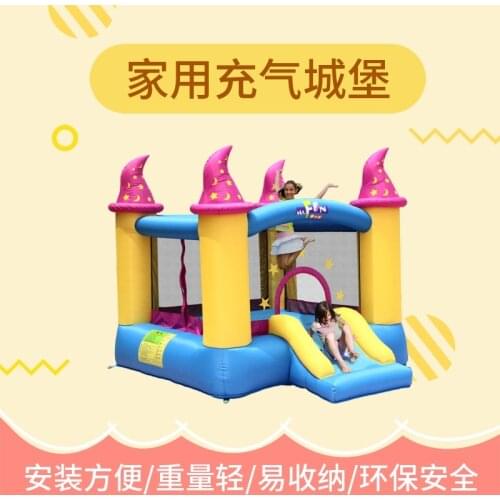 PVC jumping castle kids inflatable bouncer outdoor playground slide for children backyard garden play equipment