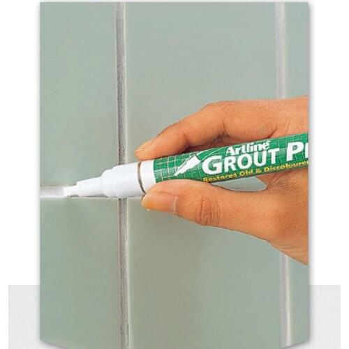 White Tile Gap repair pen 2-4mm line width Tile Refill Artline Grout Pen Quick drying Tile Seam Repair pen Waterproof Mouldproof