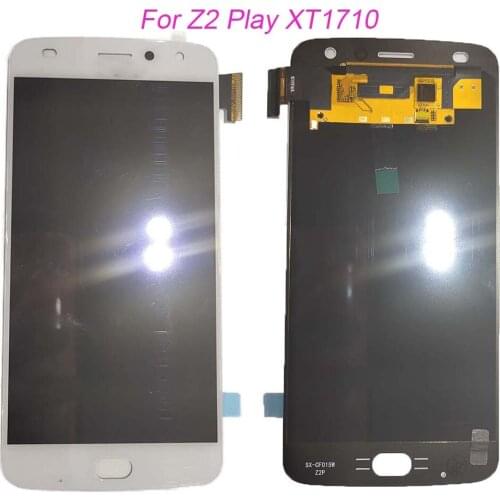 Test LCD Screen AMOLED LCD Display For Motorola Moto Z2 Play XT1710-01/07/08/10 Touch Screen Digitizer For Moto Z2 Play