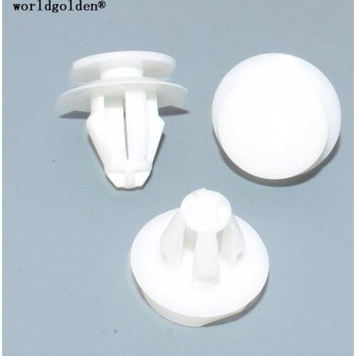 Worldgolden 100pcs plastic fastener for Door Interior Trim Panel Retaining Clip for Audi A6 A8 2008-On Audi 8E0867276