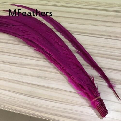 100% Natural Golden Pheasant Feather Bleached Dyed Hot pink 60-75cm 24-30inch pheasant for Diy Carnival Costume Mask Headdress