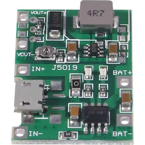 2A USB 2A USB 18650 Lithium Li-ion Battery Charger Module Boost 3.7V to 5V 9V 12V Adjustable DC-DC Step Up Boost Module