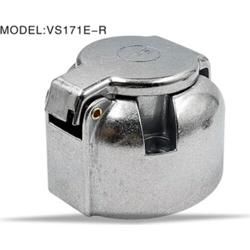 Car Accessories7-Pin Connector Trailer Socket Heavy-Duty Round Wiring Socket 12V Towbar Towing Caravan Truck Socket