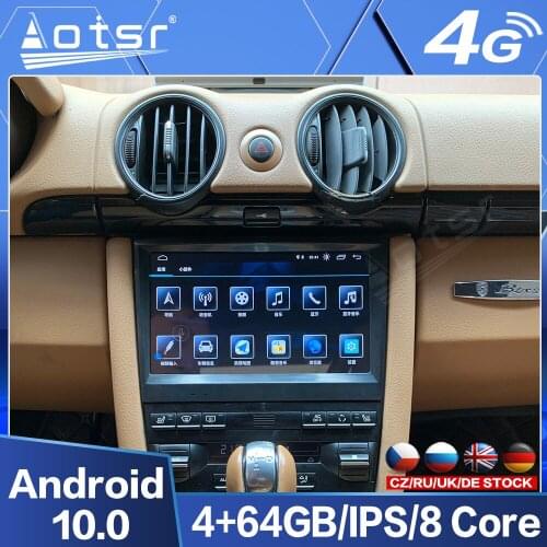 Car Multimedia Video Player For Porsche Cayman Boxster 718 981 Android Radio 2012 2013 - 2016 GPS Navigation Touch Screen Audio