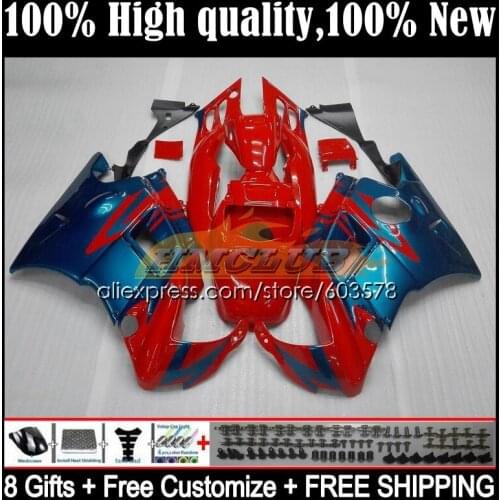 +Tank For HONDA CBR 600 F2 FS 1991 1992 1993 1994 10CL.23 CBR 600F2 CBR600FS CBR600F2 CBR600 F2 91 92 93 94 Fairing red flames