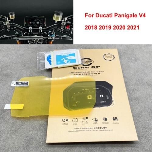 Blu-ray Instrument Cluster Screen protector Speedometer Scratch Protective Film For Ducati Panigale V4 2018 2019 2020 2021