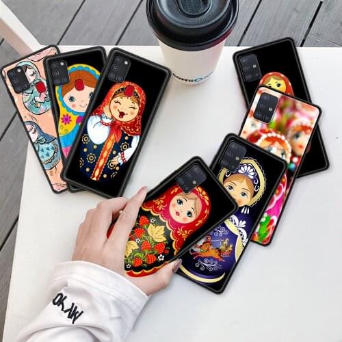 Case For Samsung Galaxy A51 A71 A21s A31 A41 M31 M51 A11 A32 5G A12 A91 A81 M30s M11 Phone Shell Cover Funda Russian Matryoshka