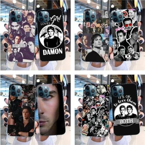 The Vampire Diaries Damon Salvatore Phone Case For IPhone SE2 11 Pro XS MAX XS XR 8 7 6 Plus 5 5S SE Case