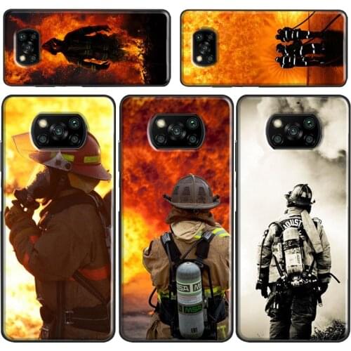 Firefighter Fireman Heroes Case For POCO X3 Pro M3 F1 F2 F3 Coque For Xiaomi Mi 11 Ultra Note 10 Lite Mi 9T 10T Pro