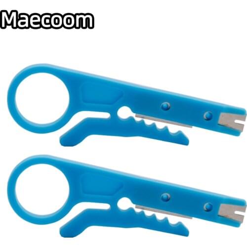1pc Cable Stripping Wire Cutter Crimping Tool Multi Stripper Knife Crimper Pliers Mini Portable Decrustation Electrical Straight