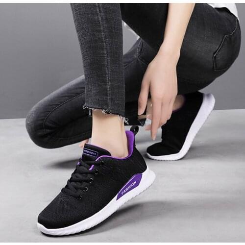 Footwear vulcanzied shoes women sneakers mesh lace-up breathable platform sneakers woman shoes fashion claussures femme basket