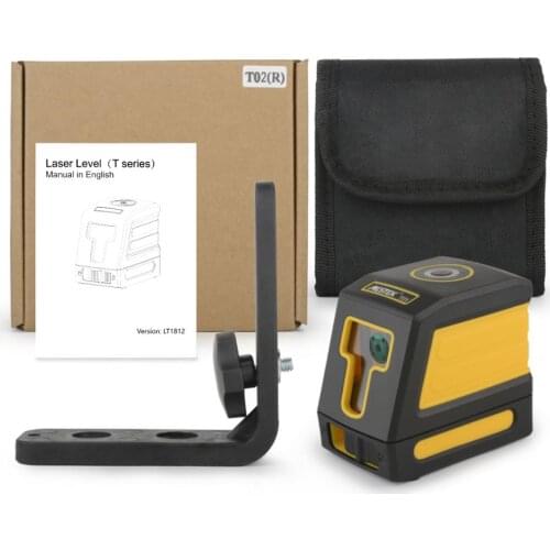 Mestek 2 Lines Laser Level Green Red Line With Barcket Mini Self Leveling Laser Level Vertical & Horizontal Protable Laser Level