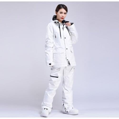 Ski Suit Women Windproof Waterproof Winter Sports Warm Breathable Womens Ski Jacket+Pants Set Female Skiing Snowboard Suits