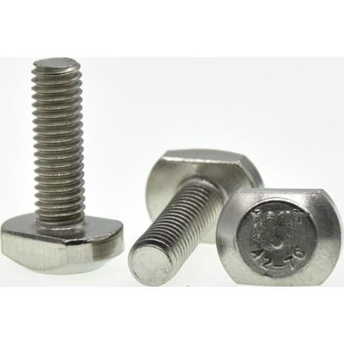 M5 M6 M8 M10 stainless steel T Shape Punch Milling Machine Screw Threaded Rod Clamping Cap Bolt for T-Slot T-head bolts
