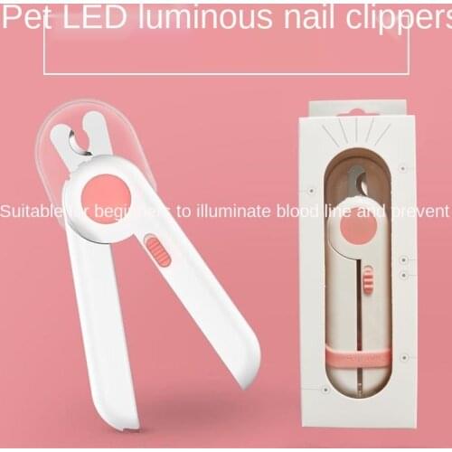 Pet Nail Claw Cutter LED Light Grooming Scissors Cats Nails Clipper Trimmer Small Dog Nail Clippers Pet Claw Nail Supplies