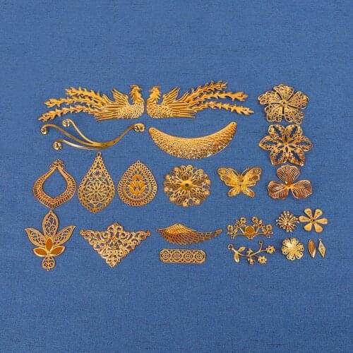 Fashion Style 1-30pcs/lot Multiple Size Antique Bronze Gold/Rhodium Color Metal Charms & Pendant for DIY Jewelry Accessories