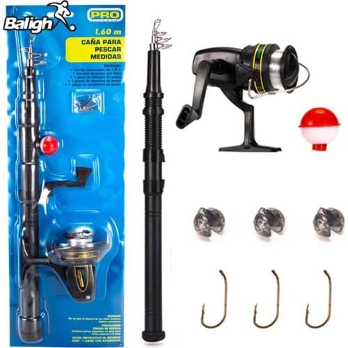Balight 9/33/127Pcs/Set Fishing Kits with Telescopic Fishing Rod Spinning Reel Hooks Saltwater Full Travel Pole Kits