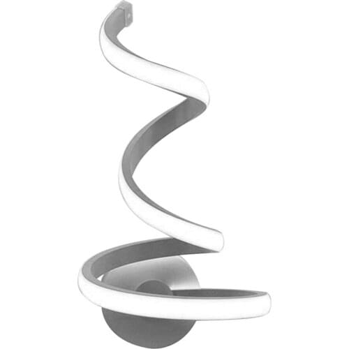 1pc Modern Spiral LED Wall Light Acrylic Sconces Lamp Wall Mount TV Background Bedside Lamp for Living Room Bedroom Decoration