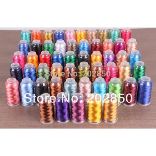 Free Shipping Computer Embroidery Sewing Machine Thread, 100% Viscose Rayon,2000Yard,low Tenacity,Super-gloss,Good to embroidery