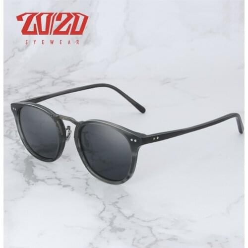 2020 Acetate Sunglasses Carved Bridge Design Alloy Sun Glasses Classic Eyewear Men Style Women Transparent Frame AT8126