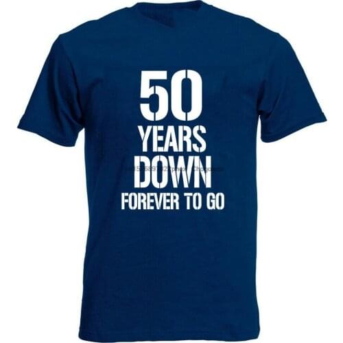 50 Years Down T-Shirt 50th Wedding Anniversary Gifts Present For Husband him men