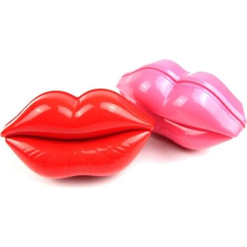 Detangling Comb with Mirror Sexy Red Lips Creativity Design Woman Tangle Shower Hair Brush Salon Styling Tamer Head Massager