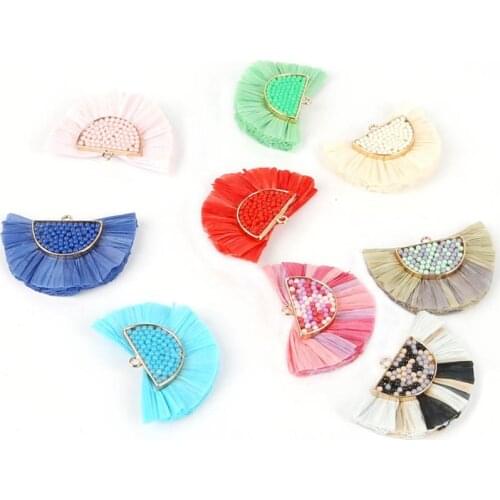 Multi Colors 5x3cm ,tassels,grass tassel,craft,earrings found,fringed curtains,fringe fabric,tassels for DIY Sewing garments