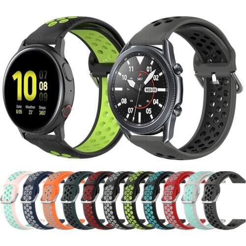 Easyfit Watchband For Samsung Galaxy Watch 3 45mm 41mm Band GalaxyWatch 46mm 42mm Silicone Strap Active2 44mm Watchband Bracelet