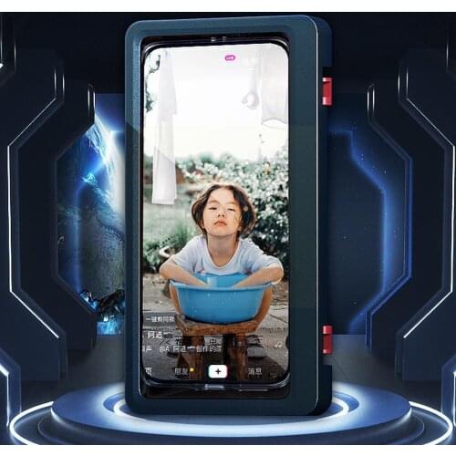 Bathroom Toilet Mobile Phone Holder Box Wall Mounted Waterproof Watching Storage Shower Bracket Holder Soap Case Phone W3V7