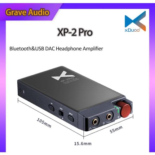 XDUOO XP-2 Pro Bluetooth 5.0 USB DAC Headphone Amplifier AK4452 Chip AMP with 300mW output PCM 32Bit/384kHZ DSD256 XP2 Pro