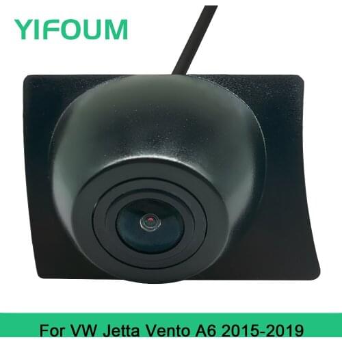 YIFOUM HD CCD Car Front View Parking Night Vision Positive Waterproof Logo Camera For Volkswagen VW Jetta Vento A6 2015 2016-19