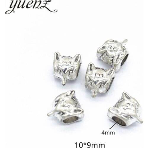 YuenZ 15pcs Vintage fox Bead Charms big hole Beads European pendant fit for necklace bracelet DIY pendants R1