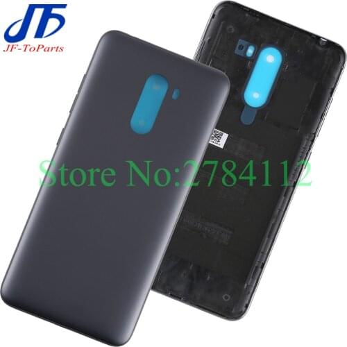 10Pcs Back Battery Cover Replacement For Xiaomi POCOPHONE F1 Rear Housing Door Case with Adhesive + side buttons