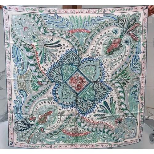 Women Fashion 100% Silk Scarf Shawl Head Scarves Hijab Square 35"