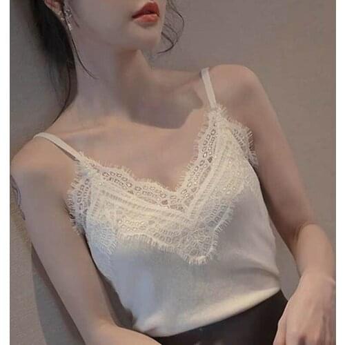 Ladies Sexy Lace Camisole Sling Tank Tops Elegant Summer Vest Fashion Women Camisole