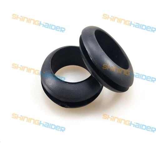 1000PCS inner diameter 8mm opening hole 10mm black and white PVC grommets PVC cable protector PVC protect ring PVC bushing