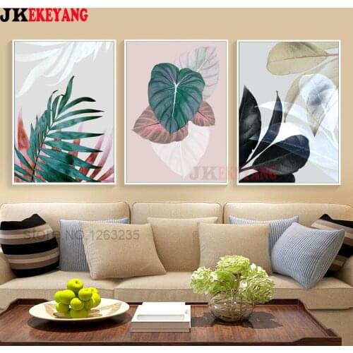 3pcs 5D Diy round/square diamond painting Pretty leaves Diamond Mosaic Embroidery cross stitch Y4157