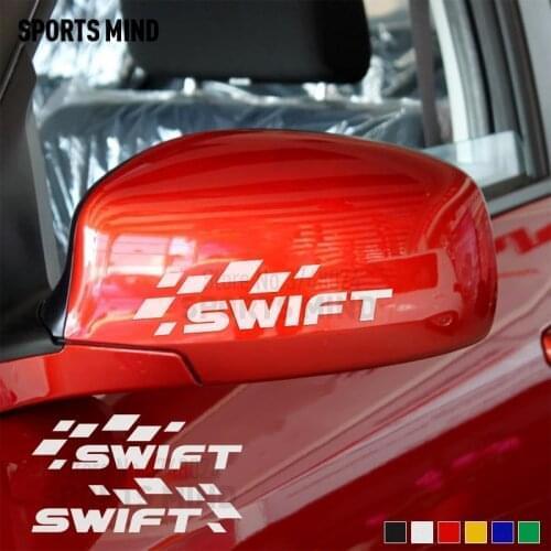 5 Pairs Vinyl Car Styling For Suzuki Swift Sport Accessories Automobiles Car Rear view Mirror Stickers Decals