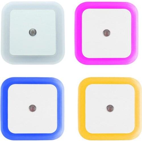 US EU Plug Auto Night Lamp LED Induction Sensor Control Lamp Smart Home Night Light For Baby Bedroom Lamp Drop Shipping