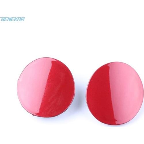 Benekar Pair Front Bumper Tow Hook Eye Cover Cap Red for Toyota Corolla 2007 2008 2009