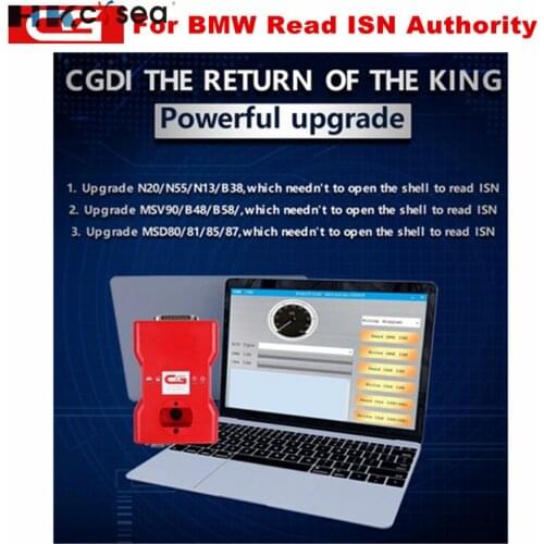 CGDI Prog for BMW Upgrade MSV90/N20/N55/N13/B38/B48/B58/MSD80/MSD81/MSD85/MSD87 Read ISN Authority No Need Opening
