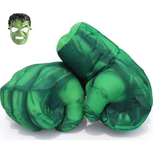 Children Christmas Birthday Gift Hulk Cosplay Muscle Gloves Costume Mask Halloween Children Cosplay Costume