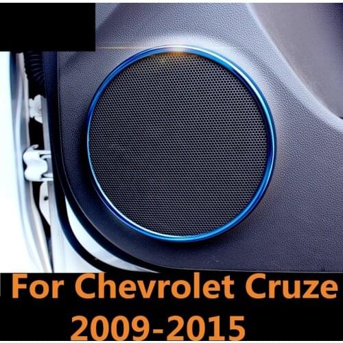 For Chevrolet Cruze 2009-2015 styling detector Inside Audio Speak Sound Ring circle lamp trim Interior decoration Accessories