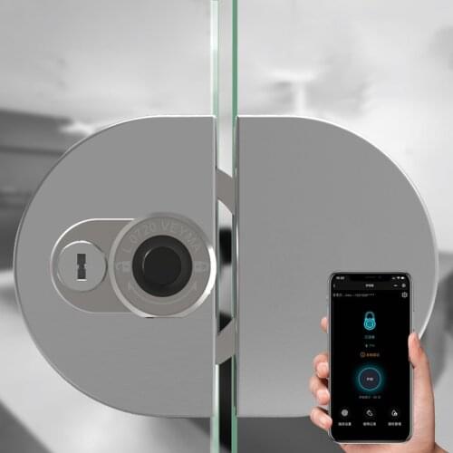 Smart Fingerprint Door lock Glass Door lock USB Rechargeable Electric Biometric Lock Bluetooth Lock APP Control Home Office