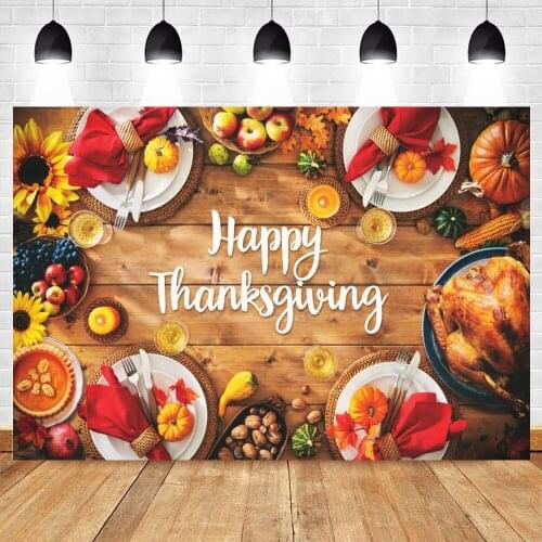 Yeele Thanksgiving Day Photography Backdrop Prop Turkey Food Party Decor Photocall Background For Baby Photo Studio Photographic