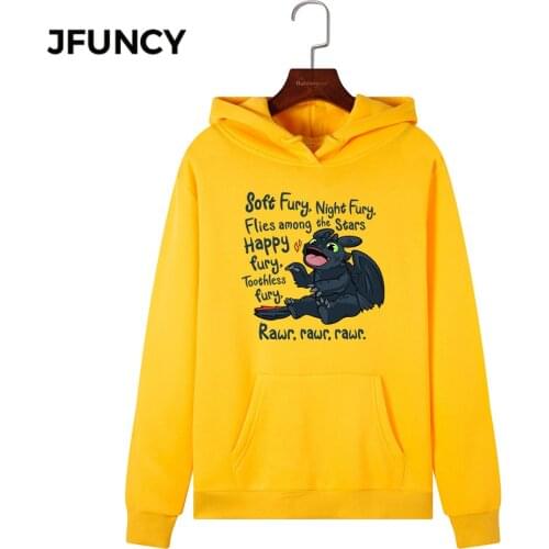 JFUNCY 2020 New Print Women Hoodie Long Sleeve Autumn Pullover Female Hooded Sweatshirt Woman Casual Hoodies Sportwear