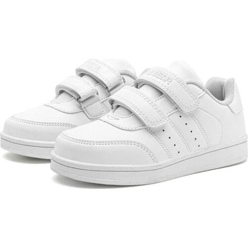 Kids Sneakers 2021 Autumn Baby Boys Girls PU Fashion Brand Shoes Breathable Casual Children Running Sports Tennis Platform White